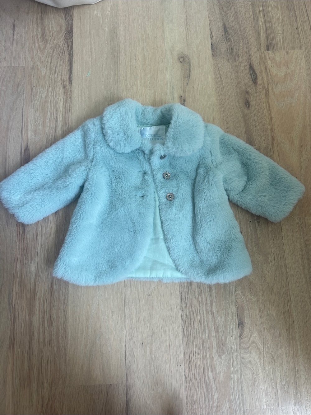 Edgehill Collection Toddler Plush Coat in Light Blue
